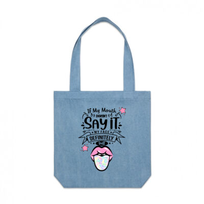 Sassy face Tote Thumbnail